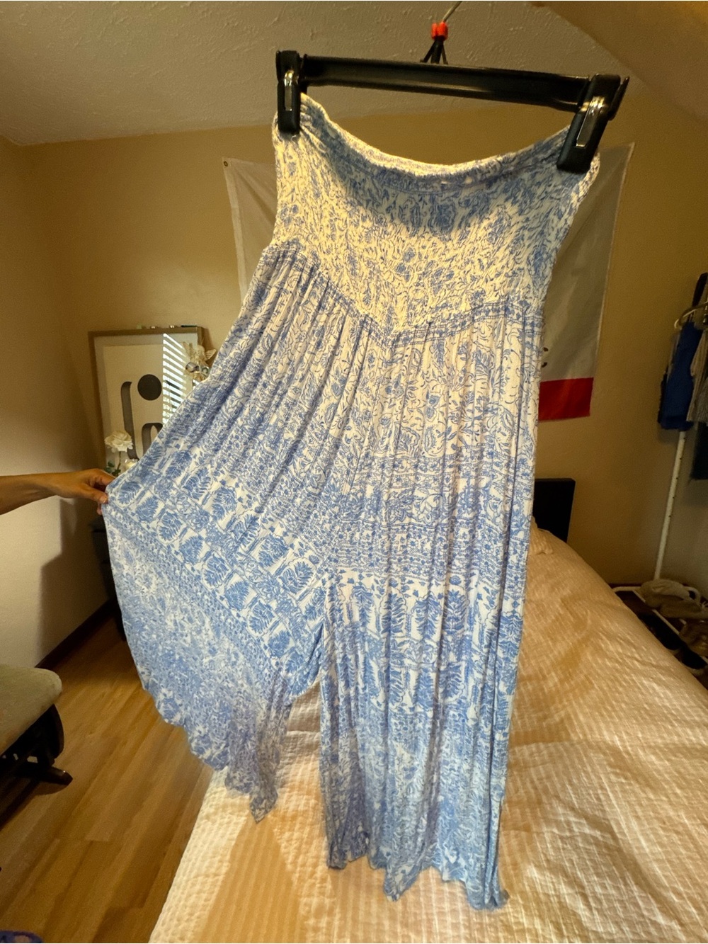 Billabong Strapless Wide Leg Jumpsuit